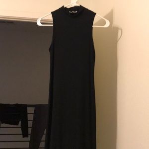 Mock neck body con midi dress